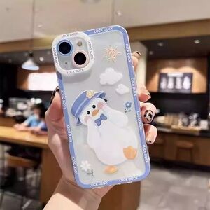 Blue and White Phone Case